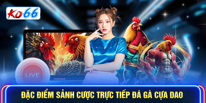 Đặc điểm sảnh cược trực tiếp đá gà cựa dao
