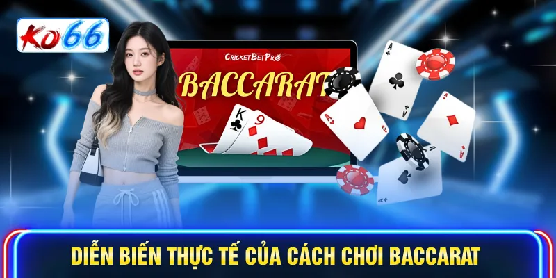 Diễn biến thực tế của cách chơi Baccarat