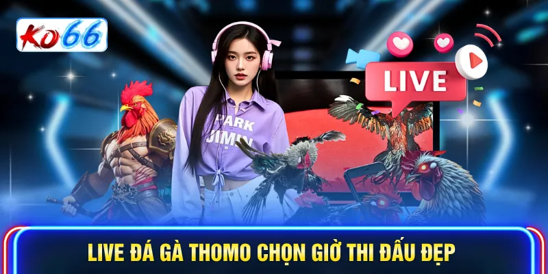 Live đá gà Thomo chọn giờ thi đấu đẹp