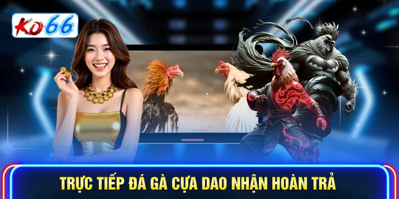 Trực tiếp đá gà cựa dao nhận hoàn trả